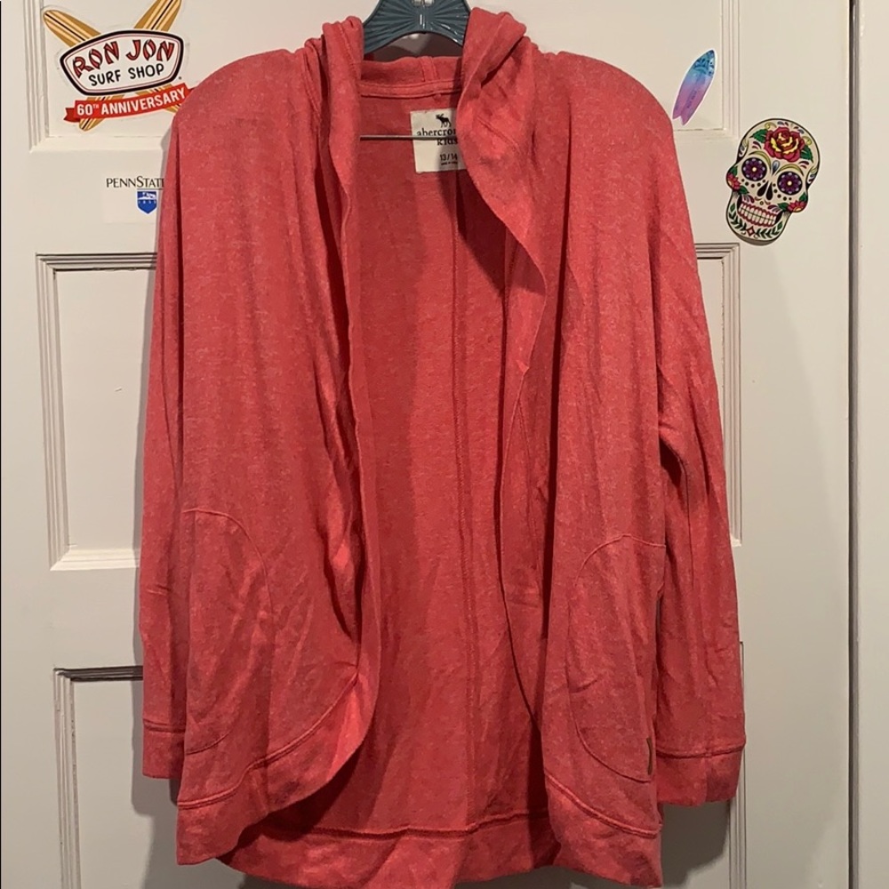 Abercrombie Kids Girls 13/14 hooded cardigan